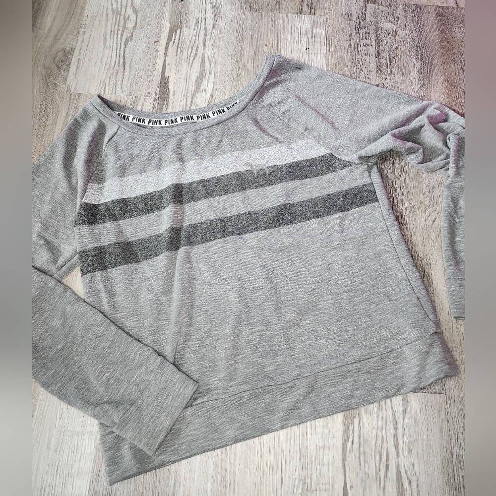 Victoria's Secret Gray Oversized Pullover Sweatshirt